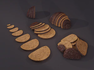 Orta&ccedil;ağ &ccedil;avdar ekmeği 3D Model