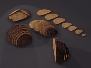 P&atilde;o de centeio medieval Modelo 3D