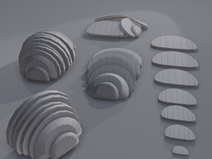 Medieval rye bread Modelo 3D