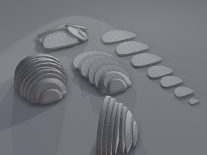 Medieval rye bread Modelo 3D