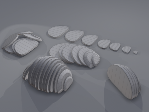Medieval rye bread Modelo 3D
