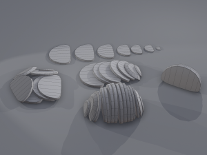Medieval rye bread Modelo 3D