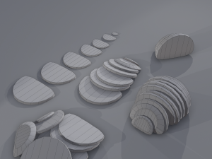 Medieval rye bread Modelo 3D