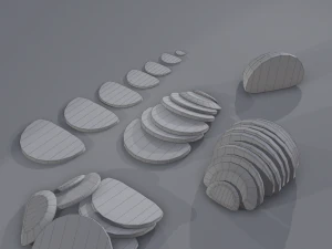 P&atilde;o de centeio medieval Modelo 3D