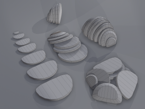 Medieval rye bread Modelo 3D