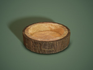 Bark bowl short 3D मॉडल