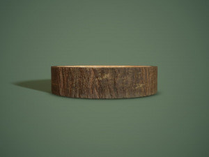 Bark bowl short 3D Model