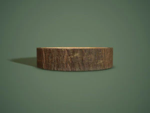 Bark bowl short 3D Model
