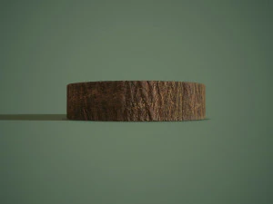 Bark bowl short 3D Model