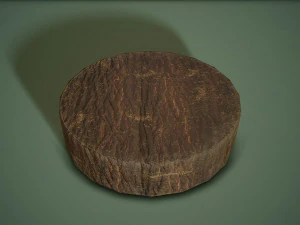 Bark bowl short 3D Model