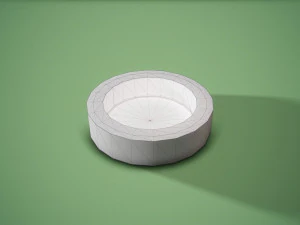 Bark bowl short 3D Model