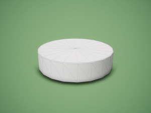 Bark bowl short 3D Model