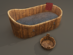 Medieval washtub 3D Модель