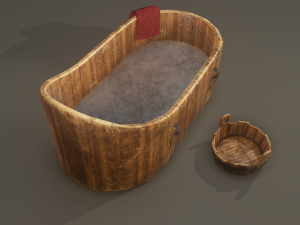 Medieval washtub 3D Модель