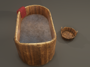 Medieval washtub 3D Модель