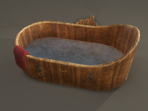 Medieval washtub 3D Модель