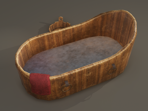 Medieval washtub 3D Модель