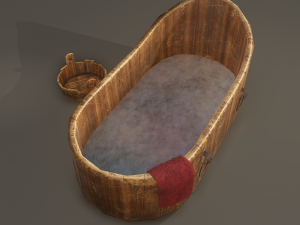 Medieval washtub 3D Модель
