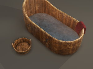 Medieval washtub 3D Модель