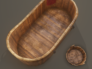 Medieval washtub 3D Модель