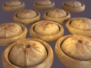Medieval meat pie 3D Model