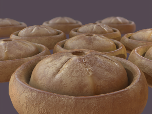 Medieval meat pie Model 3D
