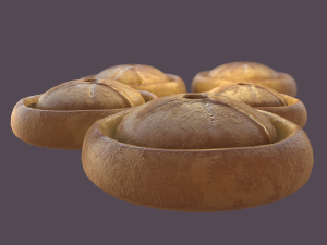 Medieval meat pie Model 3D