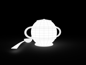 Medieval tavern soup pot and spoon Modelo 3D