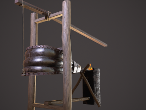 medieval bellows 3D 模型