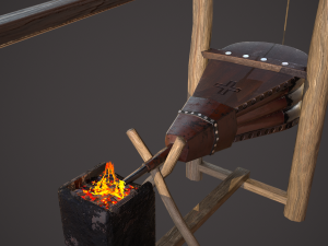 medieval bellows 3D 模型