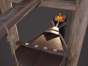 medieval bellows 3D 模型