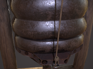 medieval bellows 3D 模型