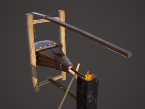 medieval bellows 3D 模型