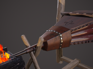 medieval bellows 3D 模型