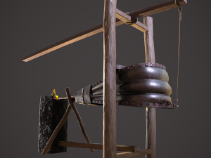 medieval bellows 3D 模型