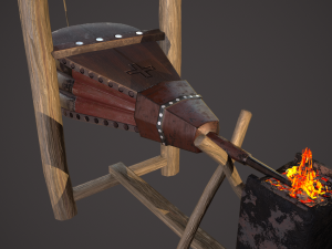 medieval bellows 3D 模型