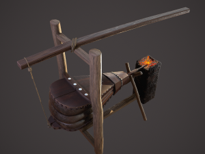 medieval bellows 3D 模型