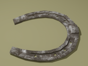 dirty horseshoe 3D मॉडल