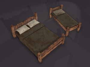 medieval beds 3Dモデル