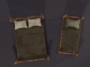 medieval beds 3Dモデル