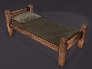 medieval beds 3Dモデル