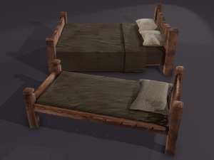 medieval beds 3Dモデル