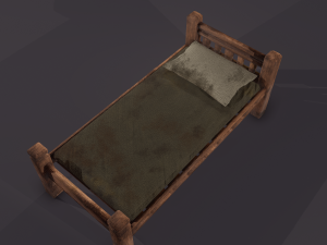 medieval beds 3Dモデル