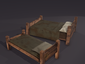 medieval beds 3Dモデル