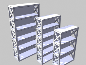pantry shelves 3D Model