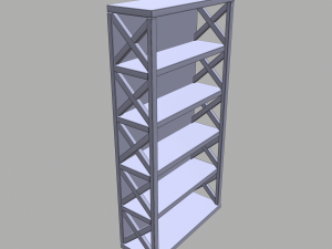 pantry shelves 3D Model