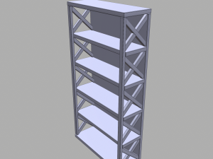 pantry shelves 3D Model
