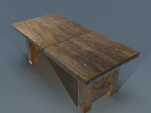 wooden table 3D Model
