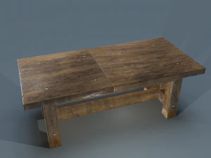 wooden table 3D Model