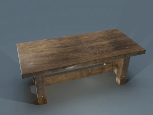 wooden table 3D Model